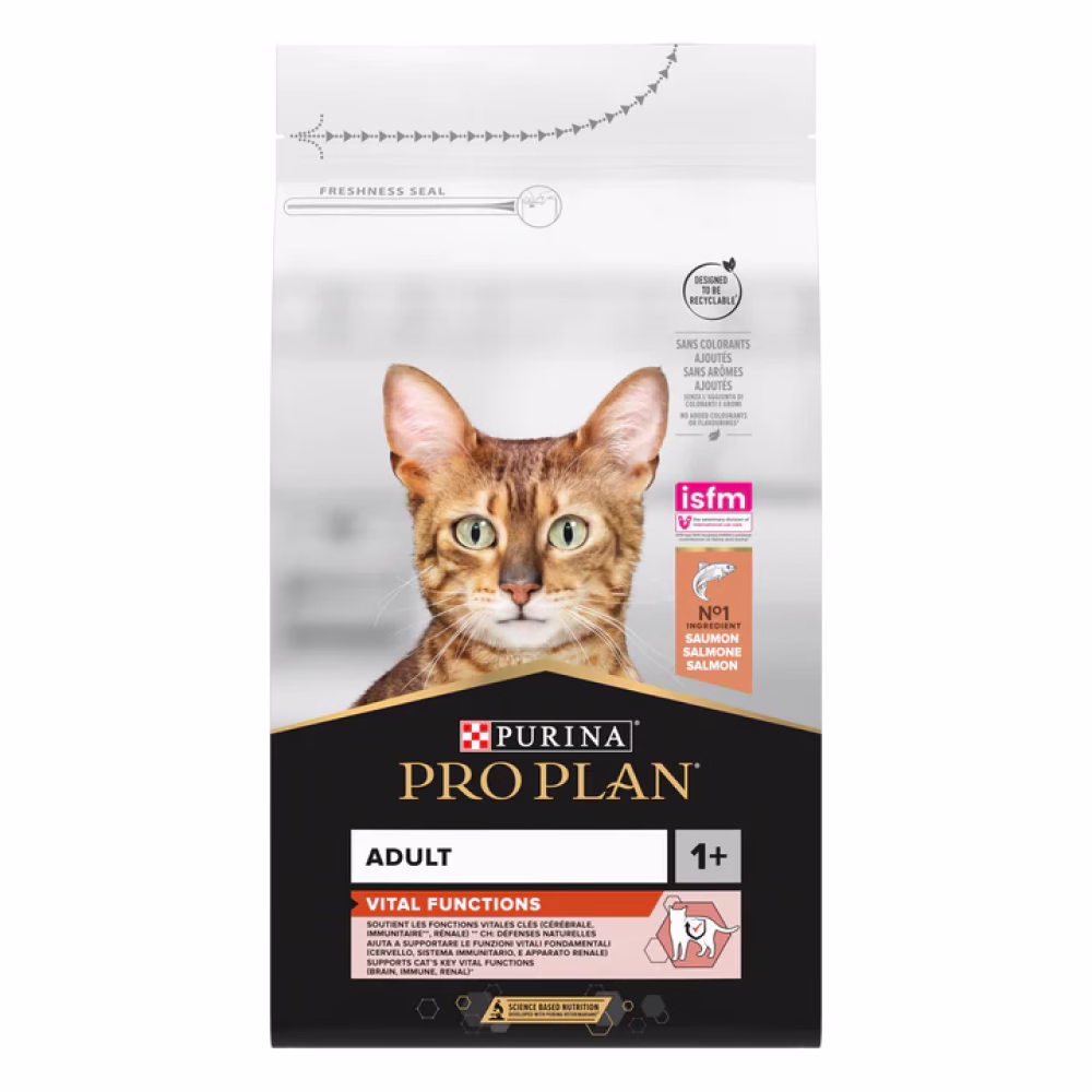 PRO-PLAN-vital-function-adult-cat-salmon-1.5-kg.png غذای گربه پورینا پرو پلن | Purina Pro Plan روزمره با طعم سالمون 1.5kg - Image 1
