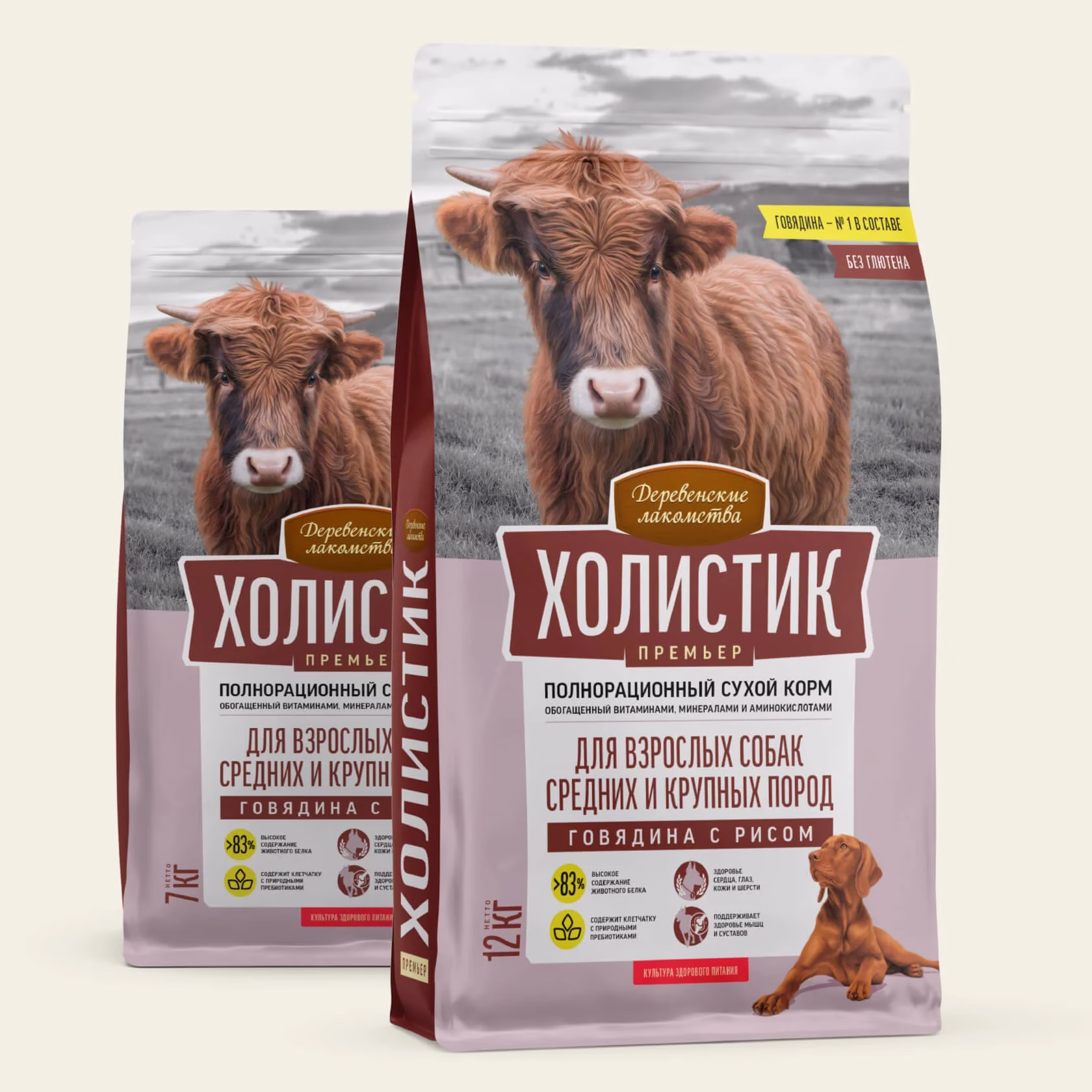 83753122.jpg غذا سگ متوسط و بزرگ بالغ داگ فست گوارش حساس | Dog fest با طعم گوساله وزن 2kg - Image 1
