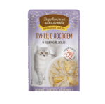 پوچ گربه کت فست | Cat Fest گوشت ماهی تن و سالمون 70 gr کدد 015