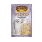 پوچ گربه کت فست | Cat Fest گوشت ماهی تن و سالمون 70 gr کدد 015