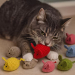 اسباب بازی موش کنفی کاموایی گربه | موش اسباب بازی