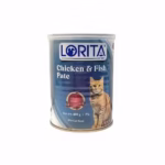 کنسرو گربه لوریتا | Lorita پته مرغ و ماهی 400 گرمی