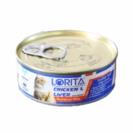 کنسرو گربه لوریتا | Lorita فیله نچرال مرغ و جگر مرغ 90 گرمی