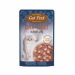 پوچ گربه کت فست | Cat Fest گوشت اردک و خرگوش 70 gr کدد 886