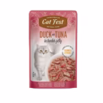 پوچ گربه کت فست | Cat Fest گوشت اردک و ماهی تن 70 gr کدد 893